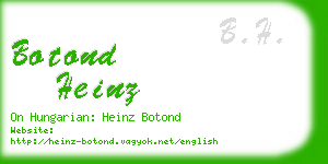 botond heinz business card